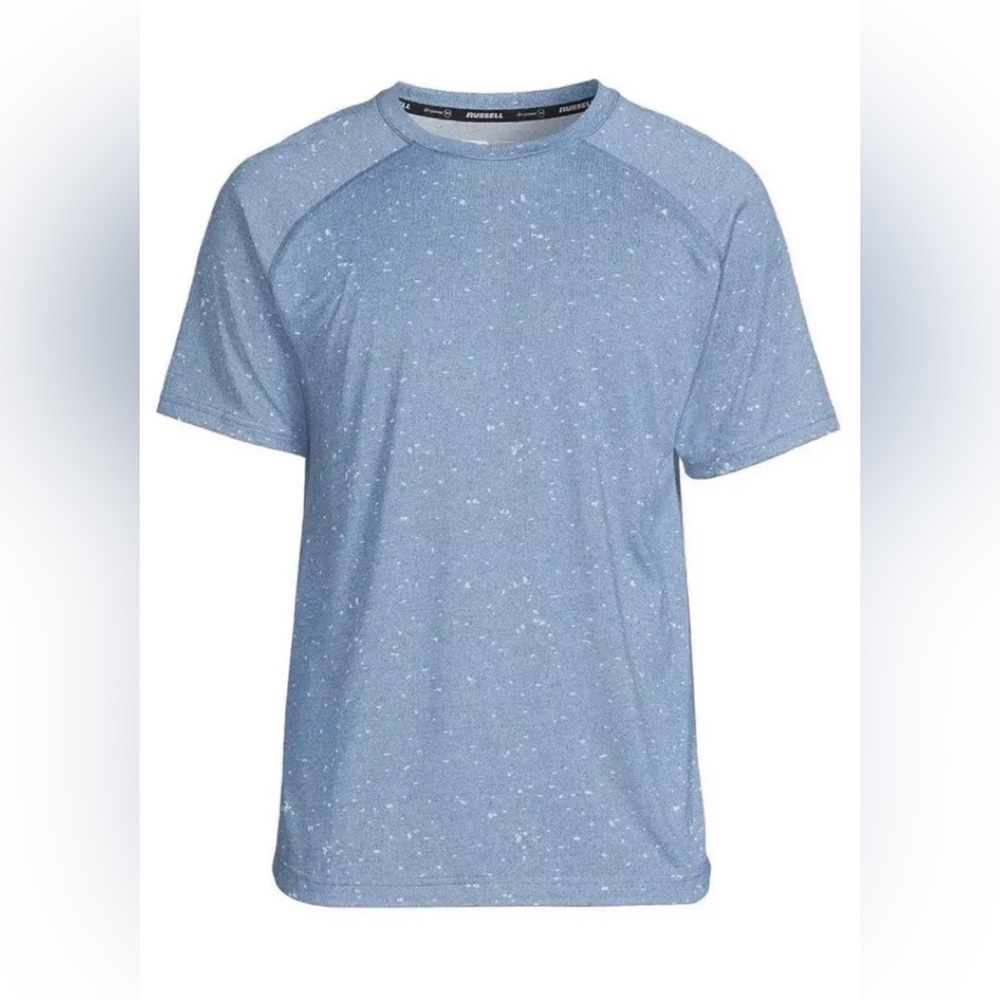 RUSSELL ATHLETIC Mens Blue Dri Power 360 T.Shirt Size Medium New